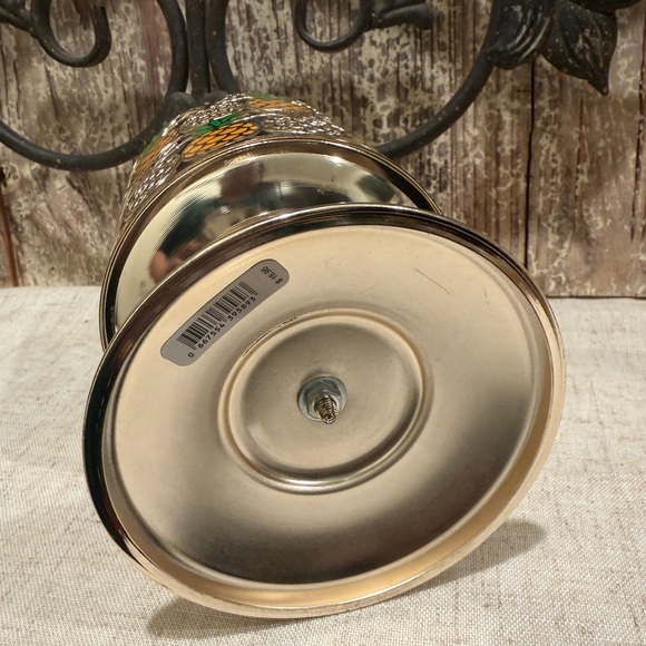 Bath & Body Works Silver & Yellow Pineapple Candle Holder - Picture 4 of 5